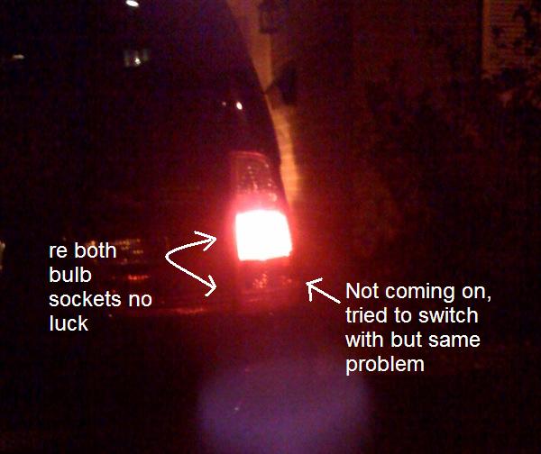 Rear Tail Lights Issue
