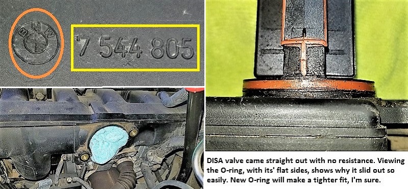 Name:  BMW stamped logo and part number on DISA valve, O-ring, removal.jpg
Views: 133
Size:  206.9 KB