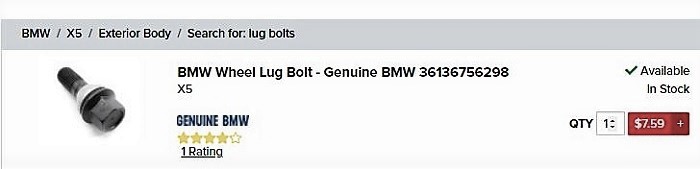 Name:  single lug bolt price at FCPEuro.JPG
Views: 73
Size:  42.4 KB