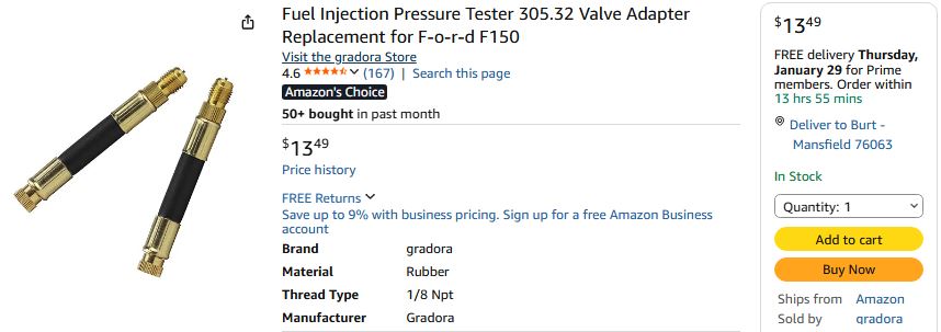 Name:  fuel injection Schrader adapter, works on M54, from Amazon.JPG
Views: 11
Size:  42.5 KB
