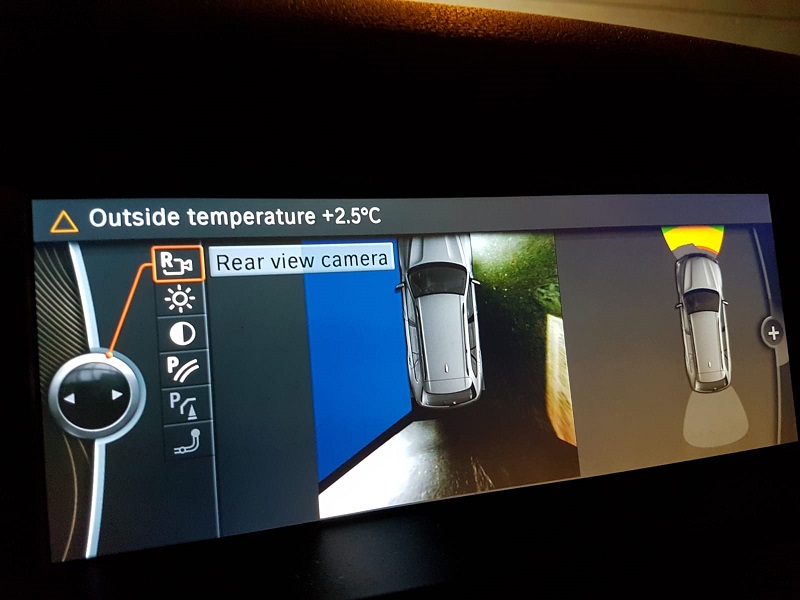 Backup camera only works in the dark!